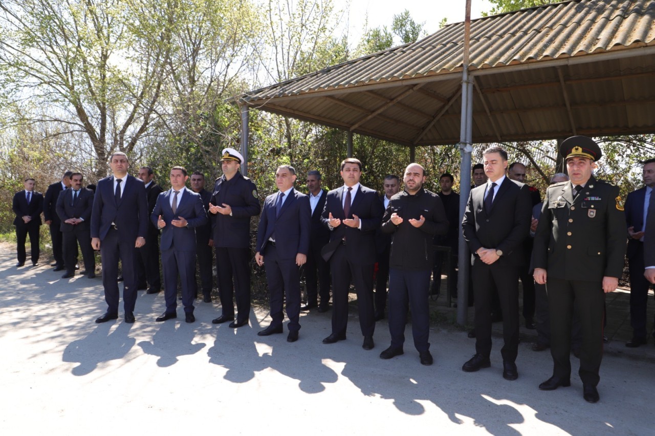 Neftçalada 31 Mart Soyqırımı qurbanlarının xatirəsi anıldı - FOTOLAR